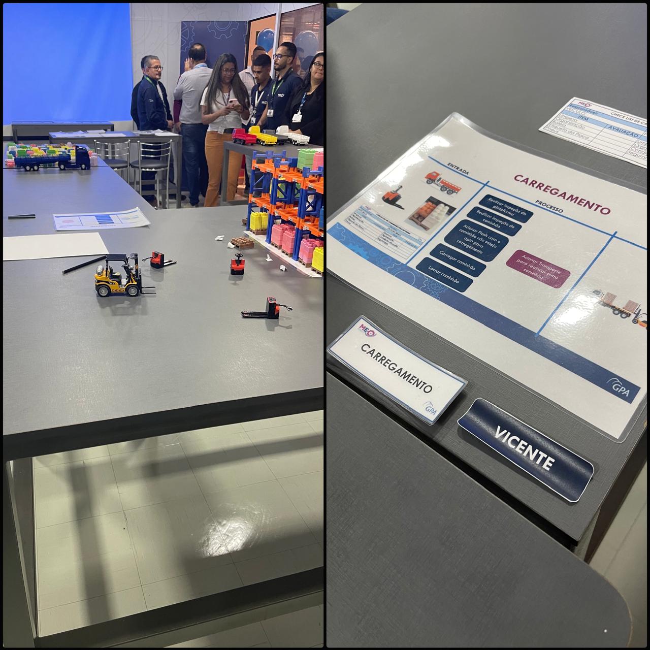 Estruturação operacional e montagem de layout em sala de treinamento
